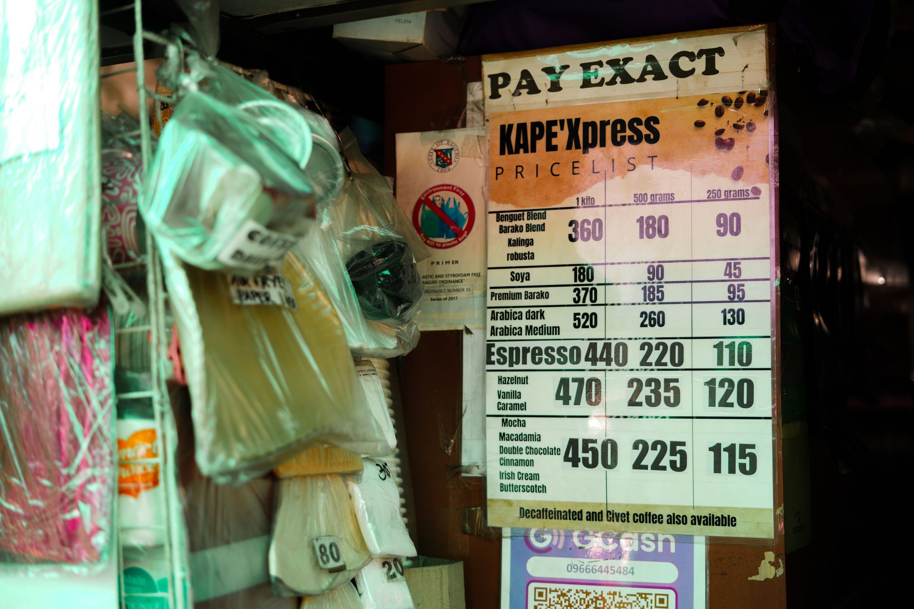 A coffee price list showing why accurate, easy-to-update pricing matters