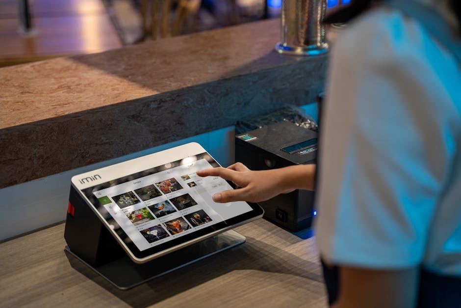 Restaurant table technology and guest-facing screen workflow for sports nights